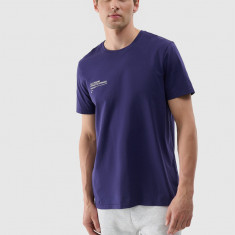 Tricou cu imprimeu pentru bărbați - bleumarin