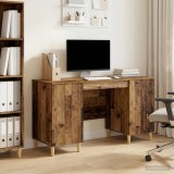 Birou cu raft Lemn vechi 142,5 x 50 x 75 cm Lemn prelucrat