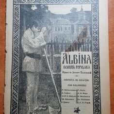 revista albina 21 septembrie 1908 + supliment -articol si foto predeal si sinaia