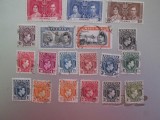 NIGERIA GEORGE VI SERIE STAMPILATE /NESTAMPILATE=240