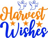 Cumpara ieftin Sticker decorativ, Harvest wishes, Albastru, 75 cm, 7342ST, Oem