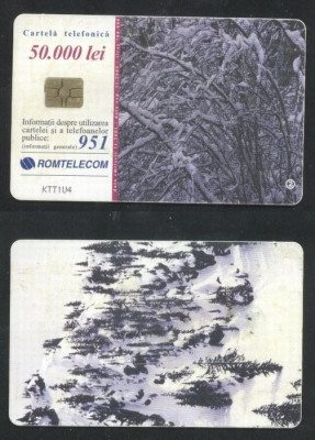 Romania 2001 Telephone card Winter Rom 128a CT.086 foto