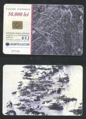 Romania 2001 Telephone card Winter Rom 128a CT.086 foto