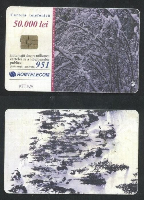 Romania 2001 Telephone card Winter Rom 128a CT.086
