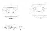 BREMBO P 85 186 PRIME LINE set placute frana,frana disc