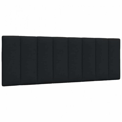 vidaXL Pernă pentru tăblie de pat, negru, 120 cm, material textil foto