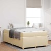 VidaXL Cadru de pat cu saltea Crem 120 x 200 cm țesătură 3399354