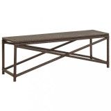 Cumpara ieftin Bancă de grădină, maro, 120 cm, poliratan