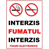 Placuta interzis fumatul interzis tigarile electronice