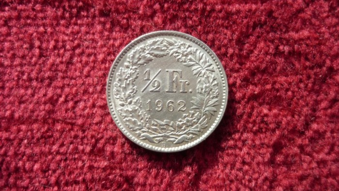1/2 FRANCI 1962 ARGINT *****