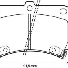 Placute frana Kia Rio (Dc); Mazda 121 2 (Db), 323 C 4 (Bg), 323 C 5 (Ba), 323 F 4 (Bg), 323 F 5 (Ba), 323 P 5 (Ba), 323 S 4 (Bg), 323 S 5 (Ba), Demio