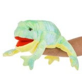 Figurină de plus, Broască verde, pentru teatru de păpuși, 42 cm, CMCLASS