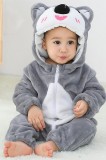 CLD144-1822 Pijama kigurumi pentru bebelusi tip salopeta din material moale si pufos