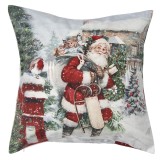 Cumpara ieftin Fata perna Mos Craciun textil multicolor 45x45 cm