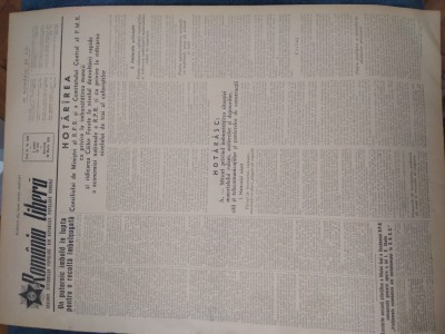 ZIAR ROMANIA LIBERA 29 MARTIE 1953 foto