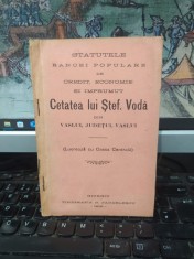 Statutele Băncei populare de Credit, economie și &icirc;mprumut Cetatea lui Ștef. Ștefan Vodă din Vaslui, județul Vaslui, Giurgiu 1916, 054