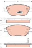 TRW GDB1701 COTEC set placute frana,frana disc
