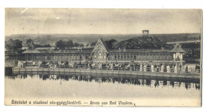 AD 814 C. P. VECHE - GRUSS AUS BAD VIZAKNA - BAILE VIZAKNA-OCNA SIBIULUI 1906? foto