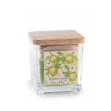 Lumanare parfumata in borcan sticla aroma Mar Verde cm 5,5 x 5,5 x 6 H