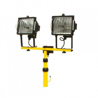 Lampa cu halogen si trepied, Vorel 82787, putere 2x400 W, 2x7500 lm foto