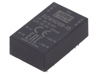 Convertor DC/DC 6W 15V 0.4A DIP24 foto