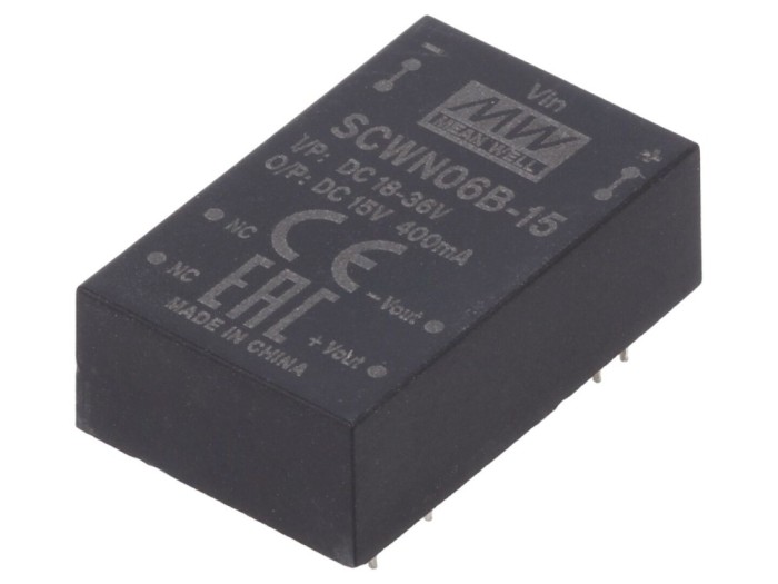Convertor DC/DC 6W 15V 0.4A DIP24