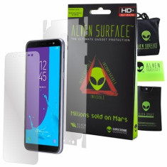 Folie Alien Surface HD, Samsung Galaxy J6 2018 protectie FULL+Alien Fiber Cadou