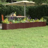 vidaXL Strat &icirc;nălțat grădină 332x40x36 cm oțel vopsit electrostatic