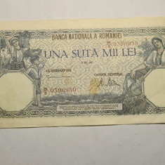 100000 lei 1947 Mai XF Rara