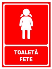 Indicator rosu pentru toaleta fete foto