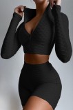 T539-1 Compleu 2 piese fitness din top si pantaloni scurti