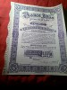 Actiune Banca Ilfov 1945 Titlu pt 10 Actiuni 5000 lei mstampile , semnaturi , timbru sec , cupoane