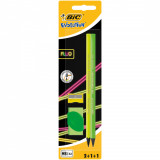 Bic Set Evolution Fluo 2 Creioane Grafit HB Evolution Fluo 1 Radiera 1 Ascutitoare 32521524