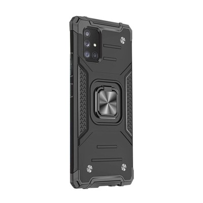 Husa pentru SAMSUNG Galaxy A51 - Ring Armor (Negru) Wozinsky foto