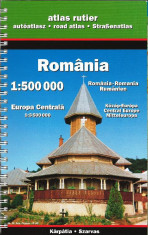 Romania road atlas 1:500000 foto