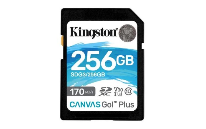 Card de Memorie SDXC Kingston Canvas GO Plus, 256GB, Class