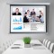 HOMCOM Ecran Proiec?ie 120 Inci, Motorizat Home Cinema, Alb