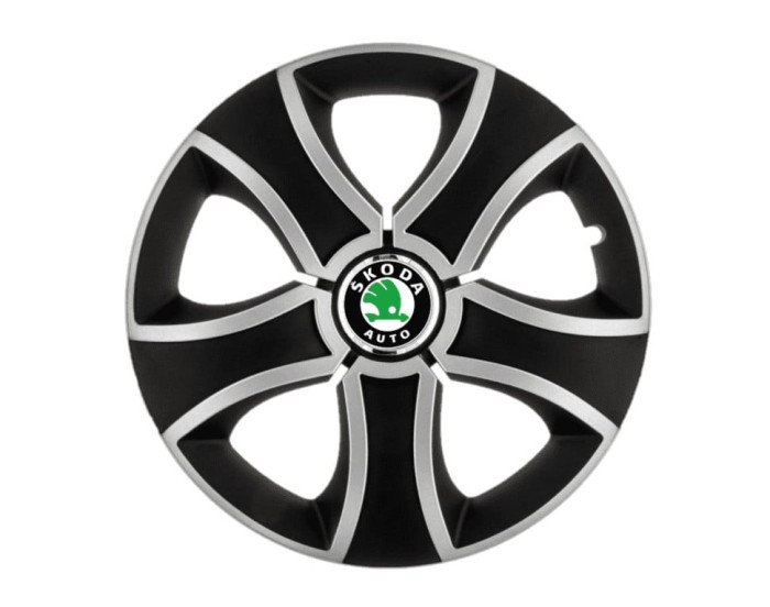 Set 4 capace roti , pentru gama auto Skoda, R16