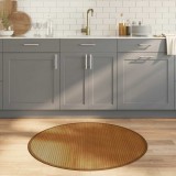 vidaXL Covor rotund, maro, 100 cm, bambus 376986