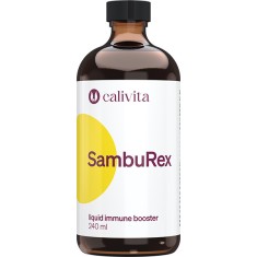 SambuRex Complex Nutritiv pentru Imunitate din Extract de Soc negru cu Echinaceea, Vitamina C si Zinc (240 ml) - Calivita