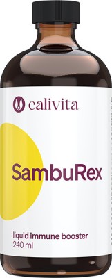 SambuRex Complex Nutritiv pentru Imunitate din Extract de Soc negru cu Echinaceea, Vitamina C si Zinc (240 ml) - Calivita foto