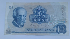 Norvegia 10 kroner 1984 foto
