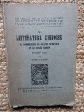 La Litterature chinoise: Six conf&eacute;rences au coll&eacute;ge de France et au mus&eacute;e Guimet - Basile Alexeiev
