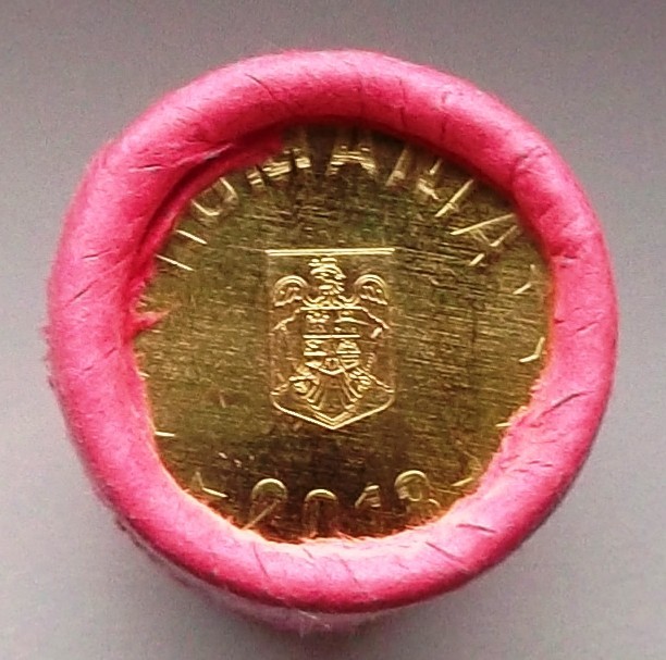Romania fisic complet (50 bucati) 1 ban 2018 UNC **