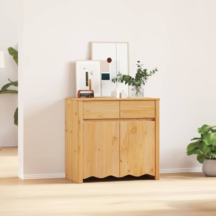 vidaXL Bufet Drammen Stejar 79 x 43 x 75.5 cm Lemn masiv de pin 42003040