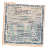 Certificat de asigurare ADAS RPR asigurari agricole 1957