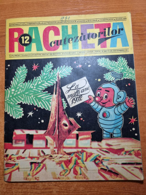 revista racheta cutezatorilor decembrie 1971 foto