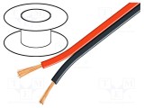 Cablu difuzor 2x2,5mm2 litat CCA Goobay negru-roșu