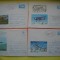 HOPCT PLIC NR 630 SET 4 PLICURI AVIOANE STAMPILOGRAFIE DIVERSA -AVION/AVIATIE -ROMANIA-