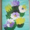 TABLOU PE PANZA CU SASIU NOU 30 X 40 CM FLORI